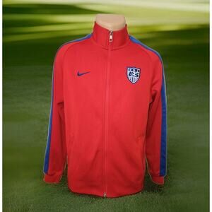Nike Team USA Track Jacket Soccer Red Size XL 2014 World Cup EUC